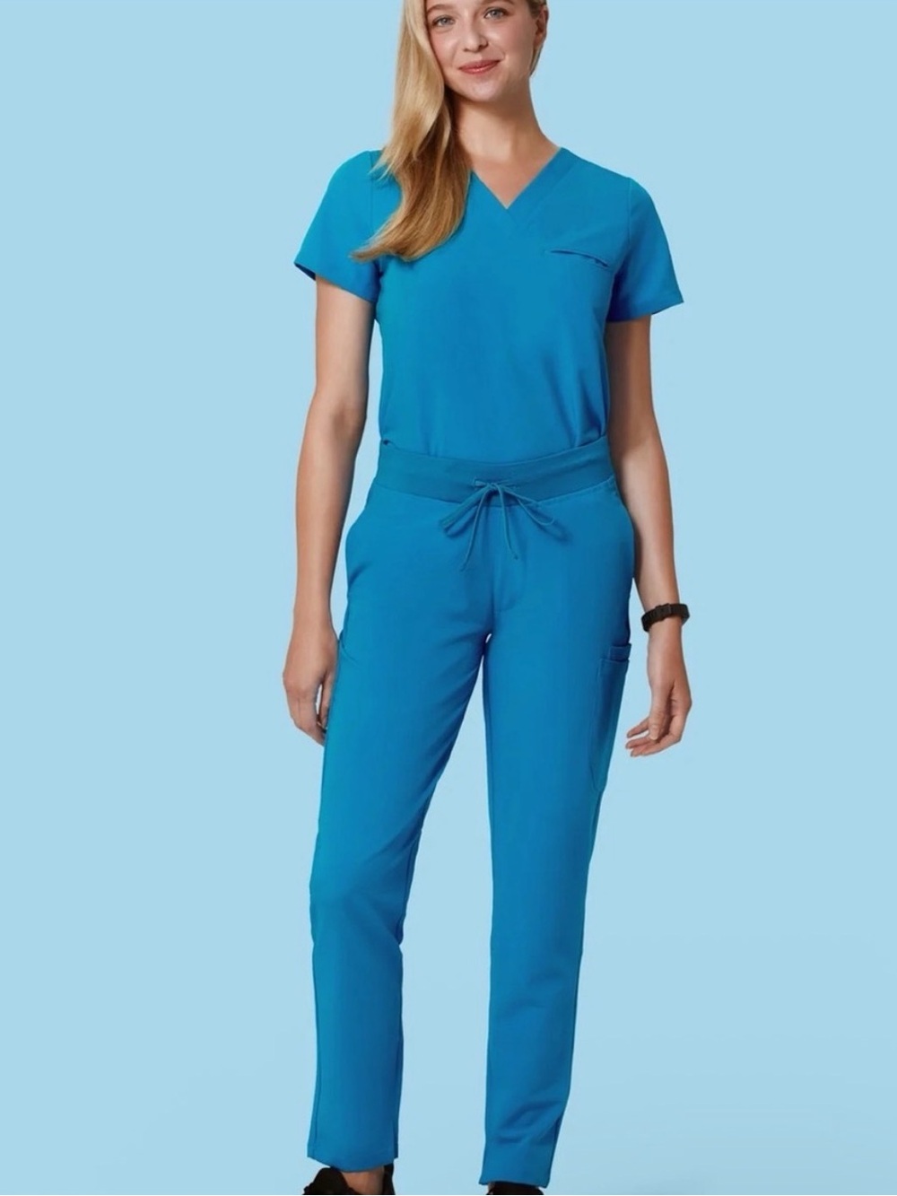 Mandala Scrubs Women’s Teal Scrub Set